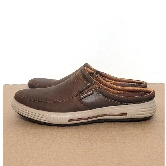 Skechers Shoes Skechers Porter Vamen Brown Leather Slip On Loafers